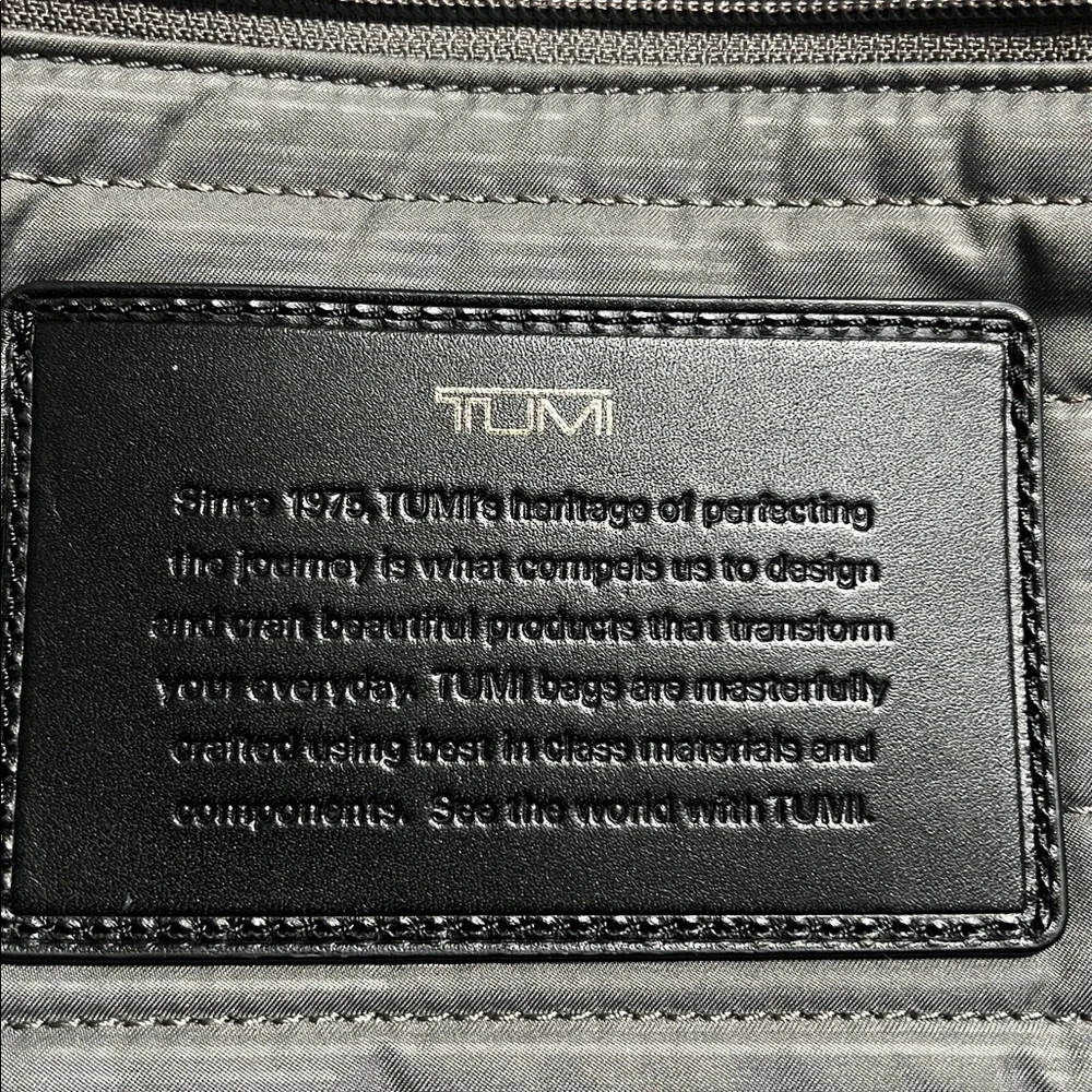 Like new Tumi Tahoe Elwood nylon backpack with leather accent